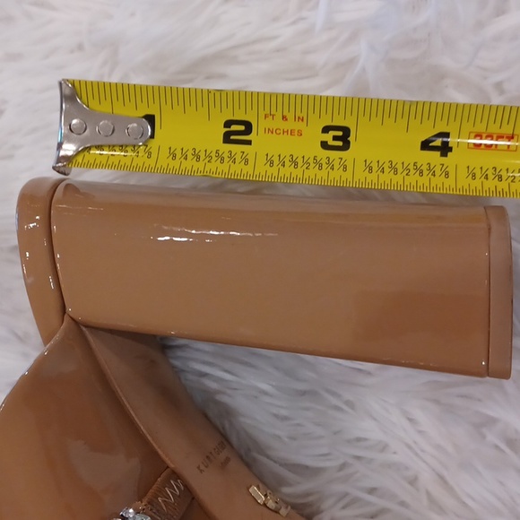 Kurt Geiger London Duke Platform Rhinestone Jeweled Peep Toe Sandals NEW - Picture 10 of 12